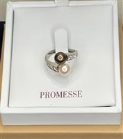 Anello Promesse Donna in Oro bianco Diamante AG20